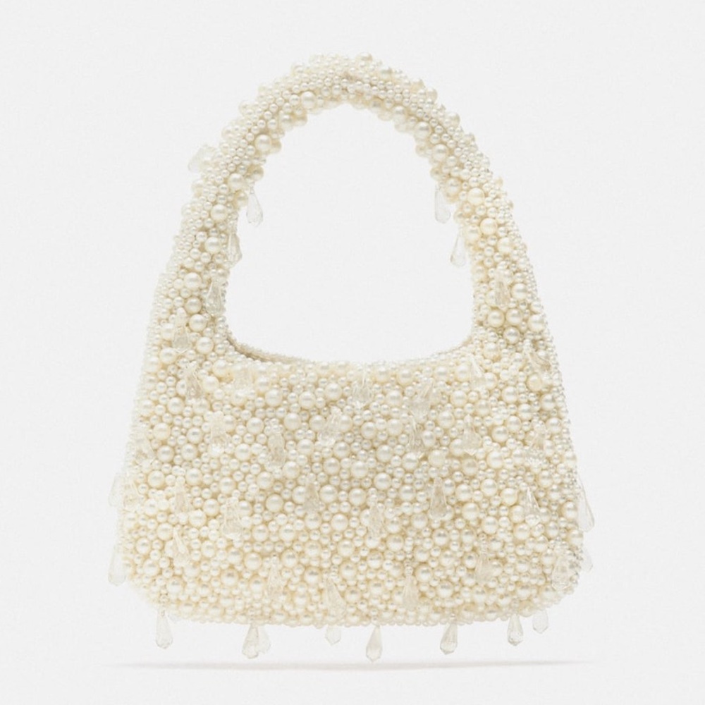 NWT Zara pearl shoulder bag